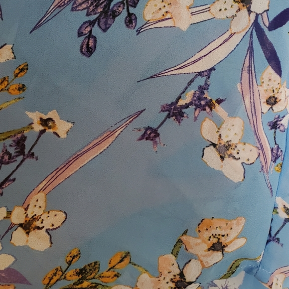 EUC Sleeveless Floral Button-down - Picture 5 of 10